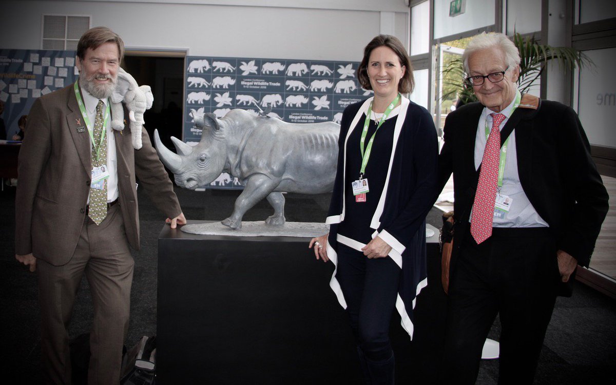 CamillaLeMay's tweet photo. Honoured to exhibit at Illegal Wildlife Trade conference. Sudan &amp; Athena,The Elephant Queen. @BorisJohnson  @IainSTE @4Apes @ArchietheEle @OlPejeta @2mTusks @TEQmovie @savetherhino @ste_kenya @DSWFWildlife @RountreeTryon @united4wildlife #endwildlifecrime https://t.co/F2BBZ0EUjW