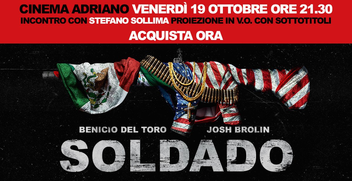 FerreroCinemas's tweet photo. MEET THE TALENT
Incontra il regista Stefano Sollima in sala !

Acquista la prevendita su https://t.co/tT64THFFLH
#soldado https://t.co/Ll1B5IpzBX