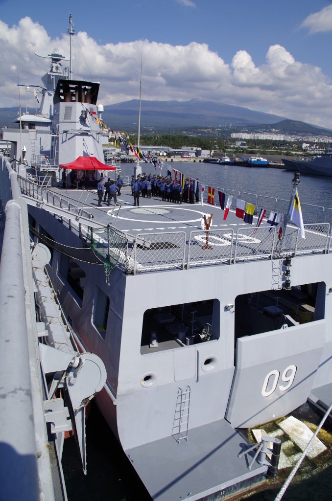 韓国の国際観艦式に参加した中でも珍しかったのがブルネイ海軍だった