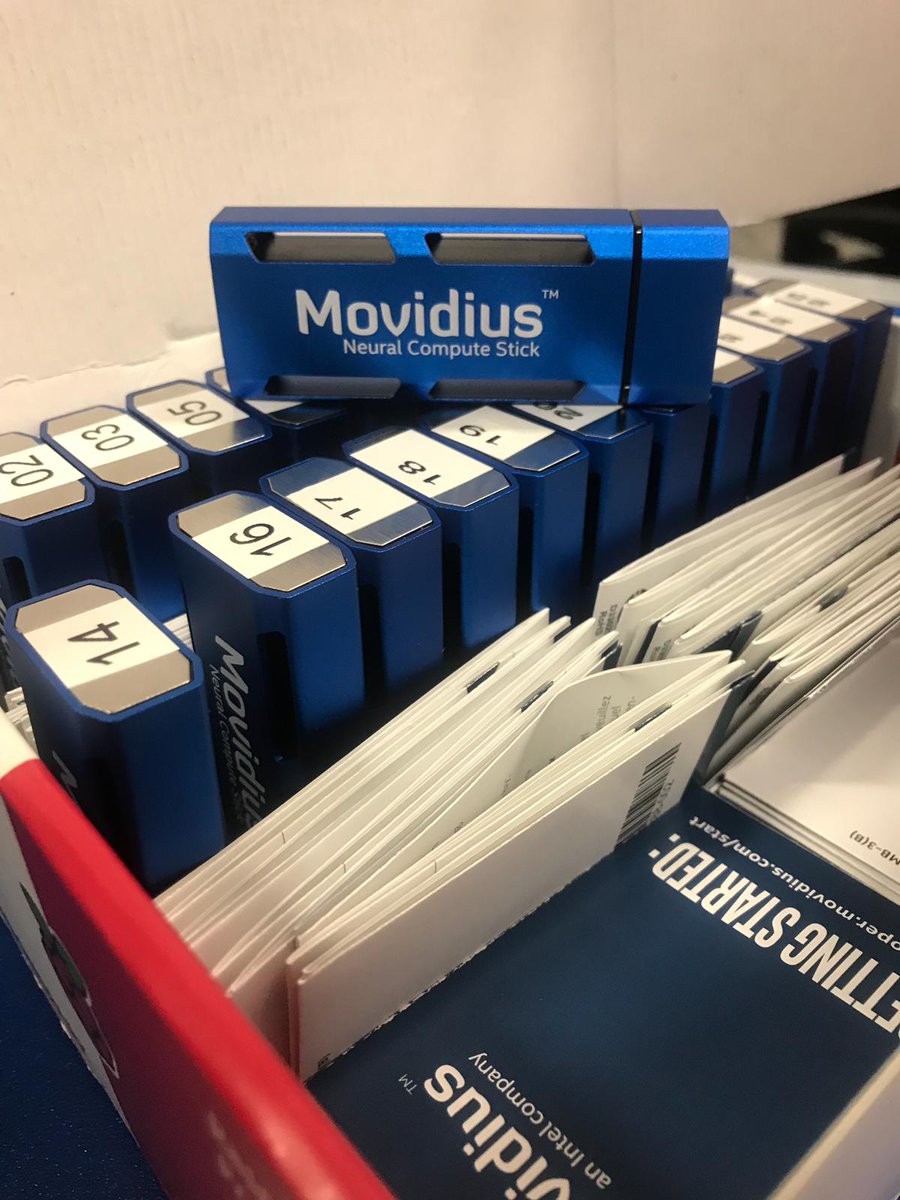 Gearing up 25x NCS sticks for Saturday's AI hackathon <a href="/siliconrepublic/">Silicon Republic</a> <a href="/Intel_IRL/">Intel Ireland</a> <a href="/IntelAI/">Intel AI</a> <a href="/Atrovate/">Atrovate</a> @DCUalpha @talentgardenie