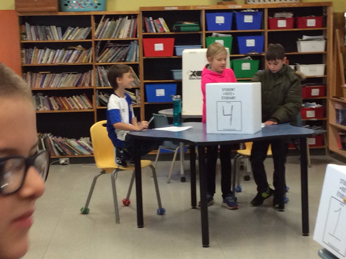 Grade 4 student taking part in St Joes’ Student Vote