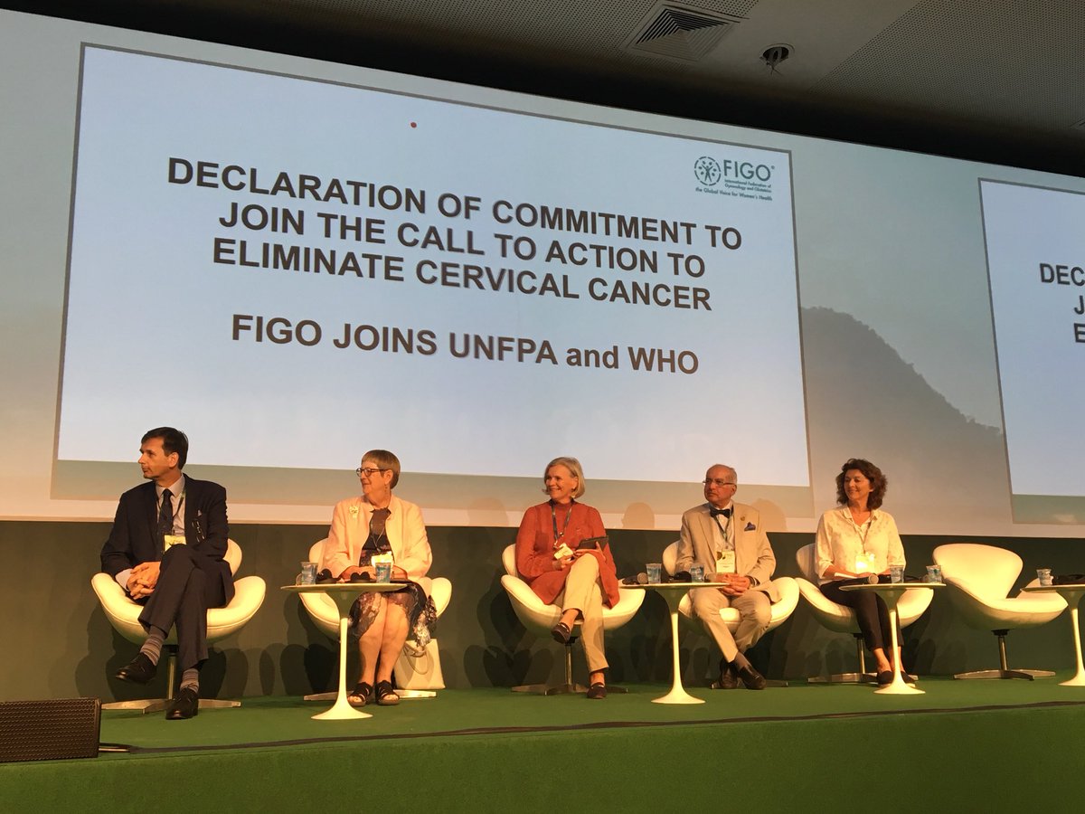 HRPresearch's tweet photo. WHO’s @broutet_n thanks  #FIGO2018 #FIGOHQ for their support to @DrTedros @WHO Call to Action towards the elimination of #CervicalCancer 
https://t.co/XeWKcLVK21 https://t.co/eMwTpaEU5w