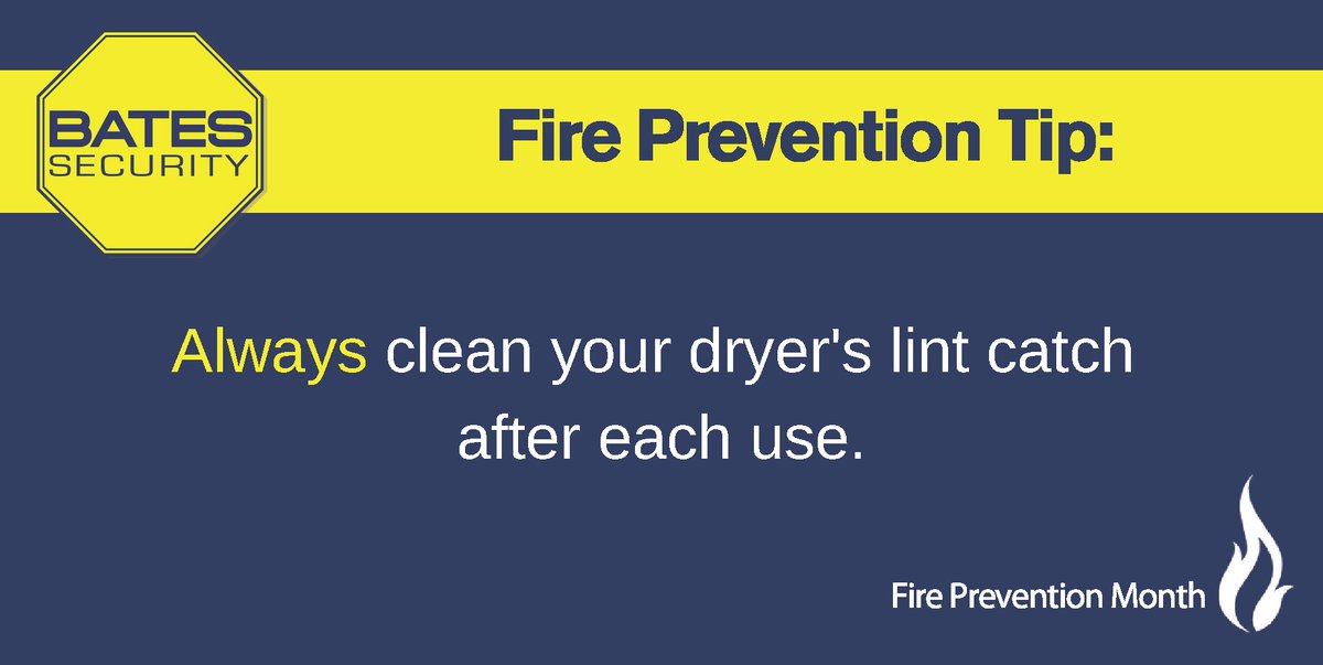 BatesSecurity's tweet photo. As unassuming as it is, the lint catch in your dryer can catch fire with enough heat and lint. Making a habit of cleaning it after every cycle is great for your safety and getting less "linty" clothes.
#Linty #ShareTheLEX #YourSIGNofSecurity #LocalMatters https://t.co/T91tQPmUiN