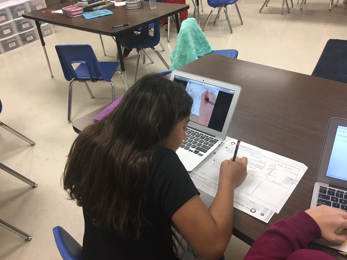 hawkheroes's tweet photo. My kids are loving math stations this week with @edpuzzle videos to division practice and @DreamBox_Learn assignment to close gaps! #tobiasproud #tobias4th #blendedyall https://t.co/61mjBD2NXu