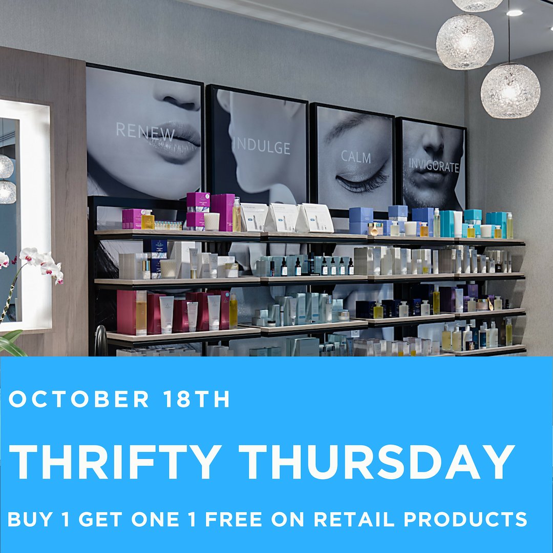 JWMarriottATX's tweet image. #SpaWeek2018 continues with #BOGO Thursday!  Join us for #thriftyThursday at #SpaByJW and enjoy buy one get one free deals on retail products today! #ThursdayThoughts #SpaWeek #DowntownAtx