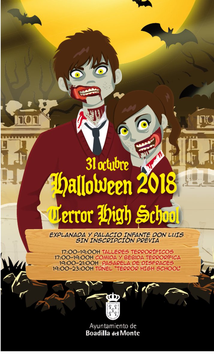 Aglezterol's tweet image. Espero que este año estéis preparados para volver a pasar una tarde de miedo #Halloween #PalacioDeBoadilla bit.ly/2pZ2gLi