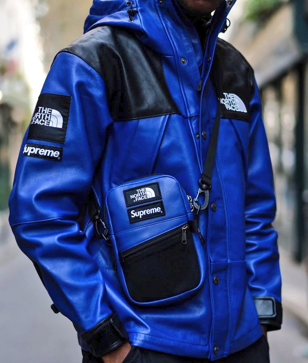 supreme tnf leather