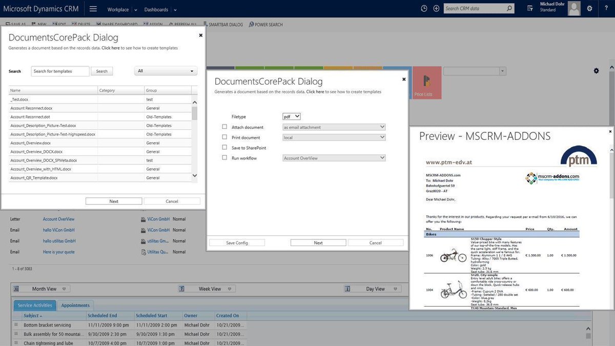 mscrmaddons's tweet photo. With #DocumentsCorePack, we provide our customers with a professional document generation solution in #MsDyn365 https://t.co/Okd3ZbejBl https://t.co/MjTgWKFwSU