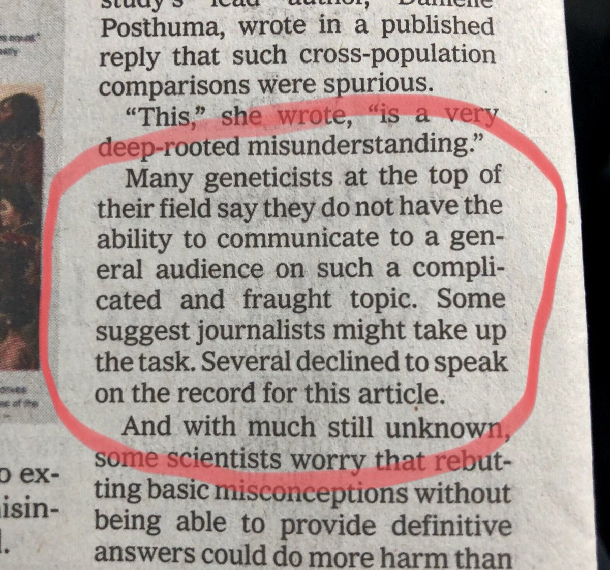 Kevan Shokat (@kevansf) on Twitter photo Great article today by <a href="/amy_harmon/">Amy Harmon</a> in @nyt about the distortion of human genetic studies. What caught my eye was this paragraph near the end. I think Amy identified at least one thing scientists can do. nyti.ms/2AeE3Xg Great article today by <a href="/amy_harmon/">Amy Harmon</a> in @nyt about the distortion of human genetic studies. What caught my eye was this paragraph near the end. I think Amy identified at least one thing scientists can do. nyti.ms/2AeE3Xg