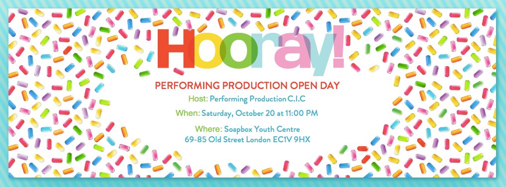 PerformingPro's tweet image. We remind you that, Saturday20th, there's gonna be the our open day, with the free trial of Drama class, Storytelling and Improve Theatre.
Reach the others at 11pm at the Soapbox Youth Centre, 69-85 Old street LondonEC1V 9HX
To register, follow the link: eventbrite.co.uk/e/performing-p……