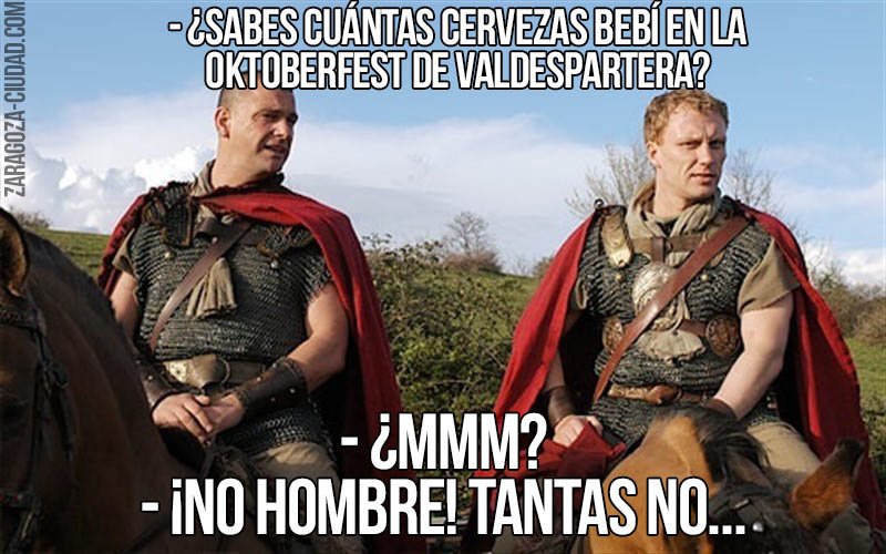 Zgz_Ciudad's tweet image. ¡Pero cómo se lo pasan algunos en las fiestas de #Caesaraugusta! 🤣

#pilares2018 #zaragoza #zgz #fiestas #Oktoberfest #oktoberfest2018 #romanos #meme #memes #humor #cerveza #valdespartera #ocio #aragon