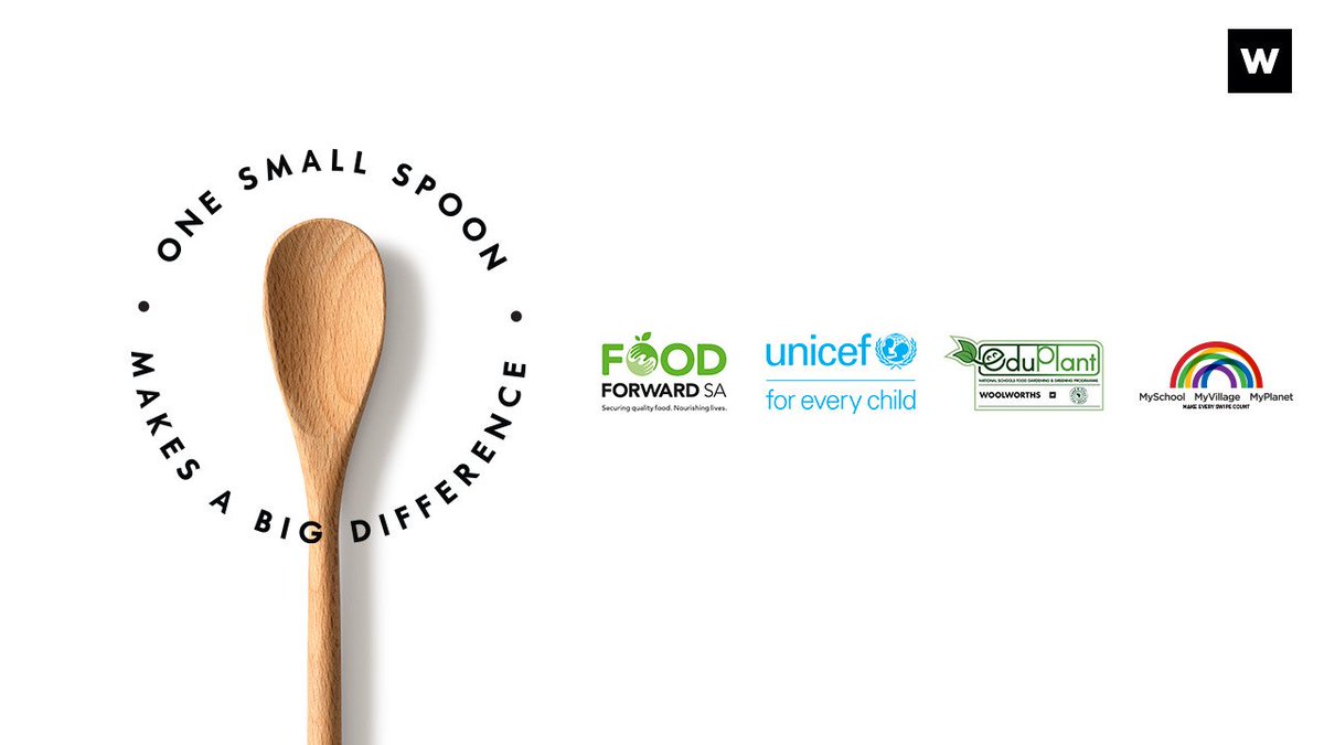 MySchoolSA's tweet photo. 14 million people in SA face the threat of Hunger daily. Together, we can change this.
MySchool has partnered with @WOOLWORTHS_SA on an initiative called #OneSmallSpoon! Nobody should go hungry. Act now for a #ZEROHUNGER future. Get involved: https://t.co/rOPAIIvQHK https://t.co/PflgANEkcx