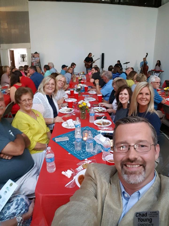 AlabamaChad's tweet photo. I appreciate getting to listen to all the voters and them sharing with me what’s important to them, their cares, and their concerns! I will continue to stop and listen if I am elected because I want to represent ALL of the people in District 3! 
#NewEraForAlabama #TeamYoung https://t.co/SJ8SZ17vFK