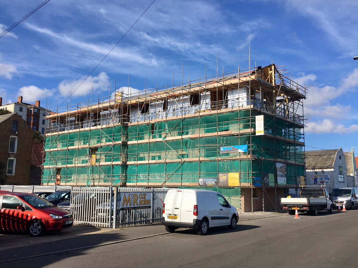 WheatmanPlg's tweet photo. Sometimes a project takes a little longer than most. Nearly 20 years after we won an appeal for the conversion of this building to flats, work starts on 18 flats. #planning https://t.co/HZkgAqbA66