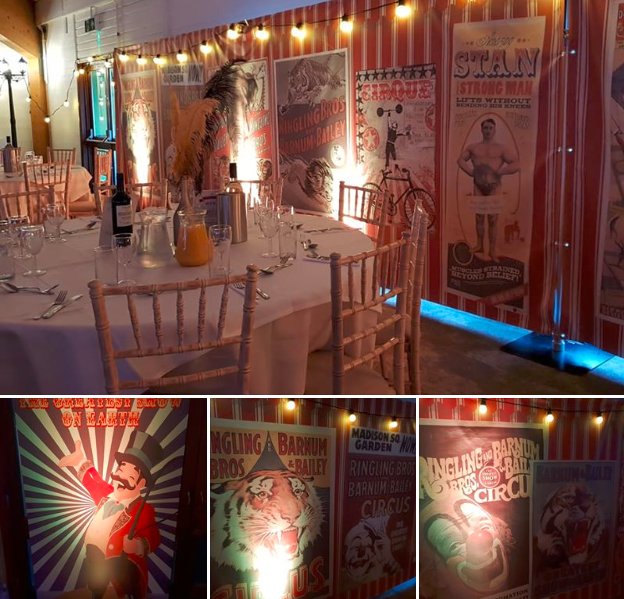 We really did put on The Greatest Show at Peterborough Arena last weekend, with our themed props and backdrops and circus performers.
