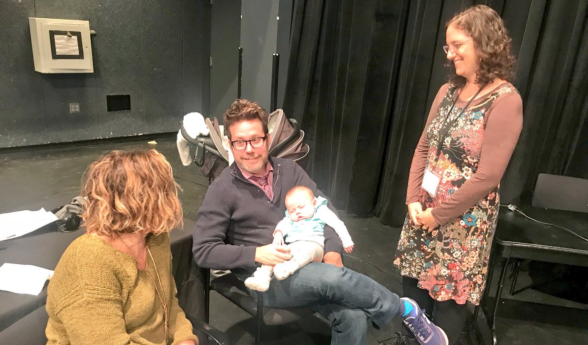 HowlRound's tweet photo. The smallest attendee of our #theatrecomedy convening: @seandaniels’ daughter Vivien! #howlround #visibleparenting https://t.co/nNJLireDgw