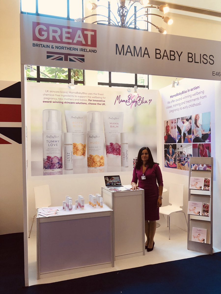 MamaBabyBliss's tweet photo. Great first day and results at @BESTOFGB #shanghai2018 Proud to fly the 🇬🇧 high and thank you @tradegovuk and @yourHeathrow for your sponsorship and support #ExportingisGREAT https://t.co/ISOweXbvNk