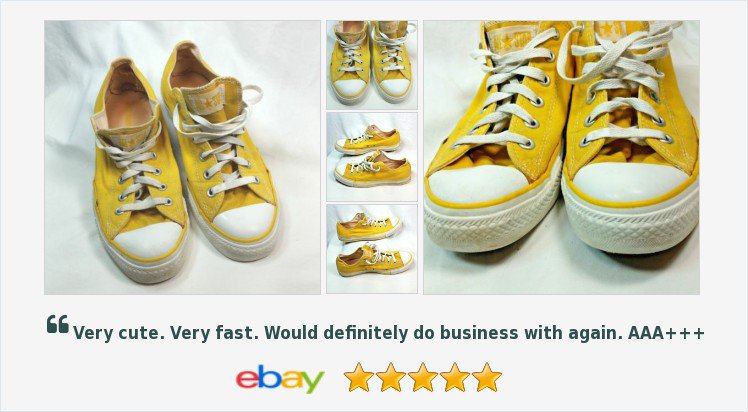 yellow converse ebay
