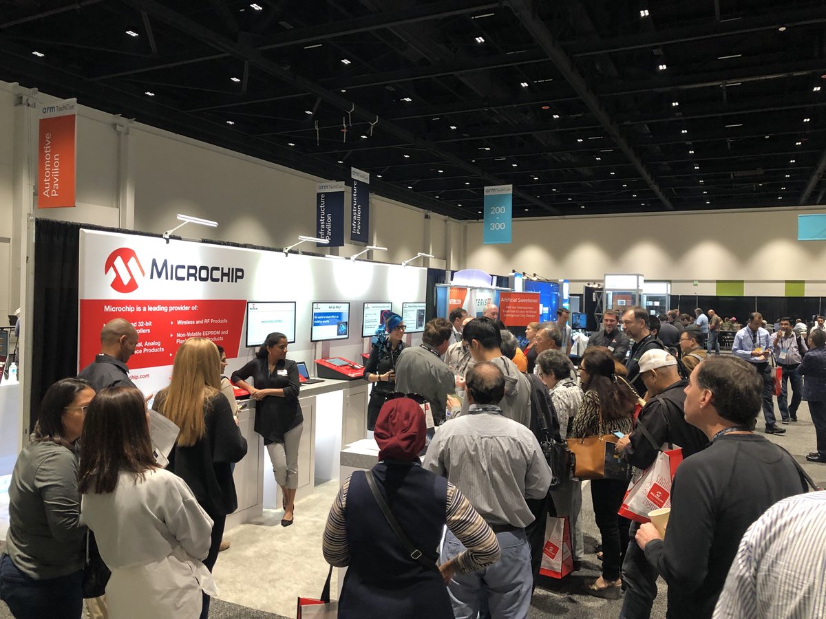 Congrats to the winners of the #ArmTechCon Innovation Awards: <a href="/MicrochipTech/">MicrochipTechnologyInc.</a>’s SAML 11 MCU (IoT Security); the ETA Compute ECM3501 (Best Use of Advanced Technologies); the ETA Compute ECM3531 (Design Innovation of the Year); Avatar (Design Team of the Year)