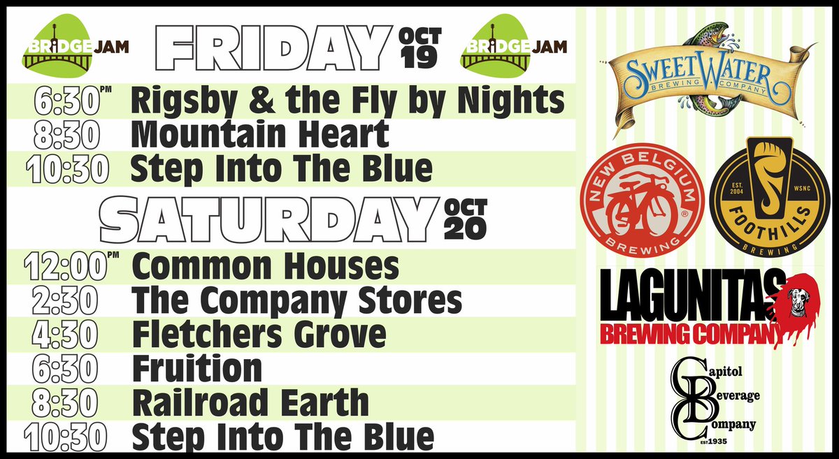 CapitolBevCo's tweet photo. 4th Annual Bridge Jam returns to Fayetteville! https://t.co/SpuNoy3Plp