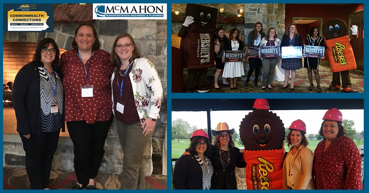 mcmahonassoc's tweet photo. Our McMahon #WomeninTransportation had a great time yesterday at @WTSCentralPA, @WTSPhiladelphia, &amp; #WTSPittsburgh's #WTSCommonwealthConnections Conference! #WTSConnects #CommonwealthConnections #McMahonEvent @SecRichards https://t.co/SCAZ9XspPc