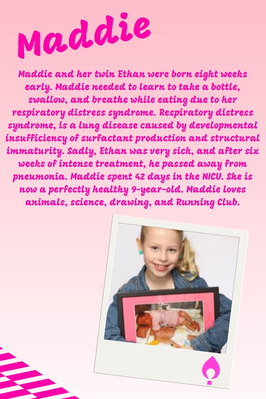 dm_bgsu's tweet photo. Meet Maddie! Maddie and her twin brother Ethan spent 6 weeks in the NICU where sadly, Ethan passed away. Maddie and Ethan's story is why we do what we do. For them. For the kidsπ #ForMoreMiracles https://t.co/Sv5a0QAERK