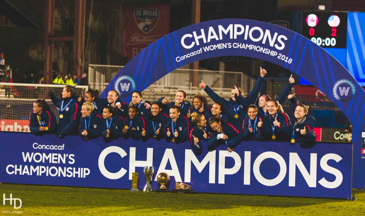 EqualizerSoccer's tweet photo. The #USWNT's dominance over Canada continued last night in the Concacaf Women's Championship final. Canada's last victory over their rivals came in 2001.
➡️ https://t.co/AjVDKrv0Qg
📷: @han_dilo
#ConcacafWC https://t.co/5fPxLWwiPx