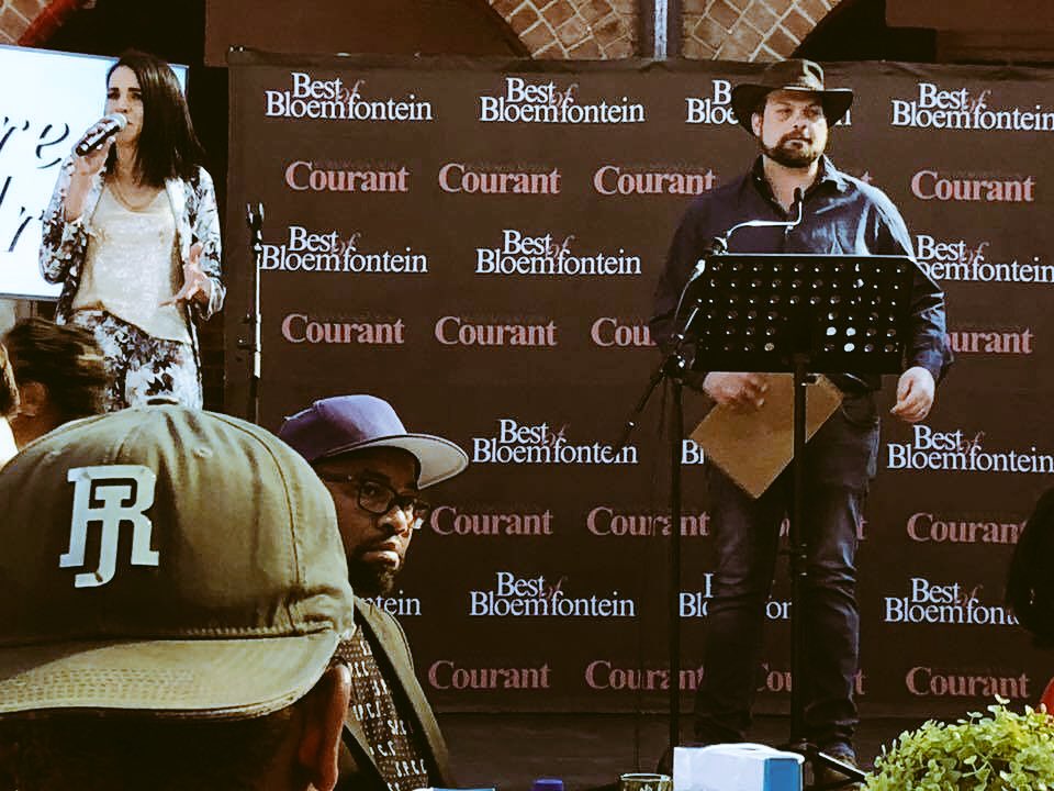 On stage with my lekker Bekker! Never a dull moment. #lekkerbekkers