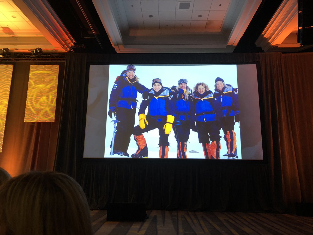 angieearlywine's tweet photo. Listening to Alison Levine, Team Captain 1st American Woman’s Everest Team “Backing up is not the same as backing down.” #crewconvention  #crewstl #batesforum https://t.co/JMhkWL3OHF