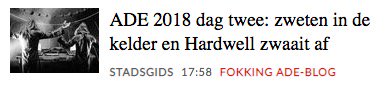 wolthuizen's tweet image. Vergeten jullie ons fokking ADE-blog niet te lezen? Is leuk. parool.nl/stadsgids/ade-… #ADE18