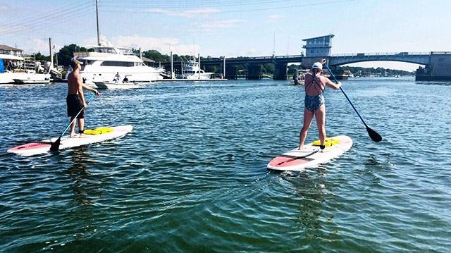 A fun experience &amp; a full-body workout all in one! 🍁Autumn🍂 is here along with some beautiful weather. Get out on the water and enjoy it!
#LoveToSUP #WrightsvilleBeach #FallIsHere #NC