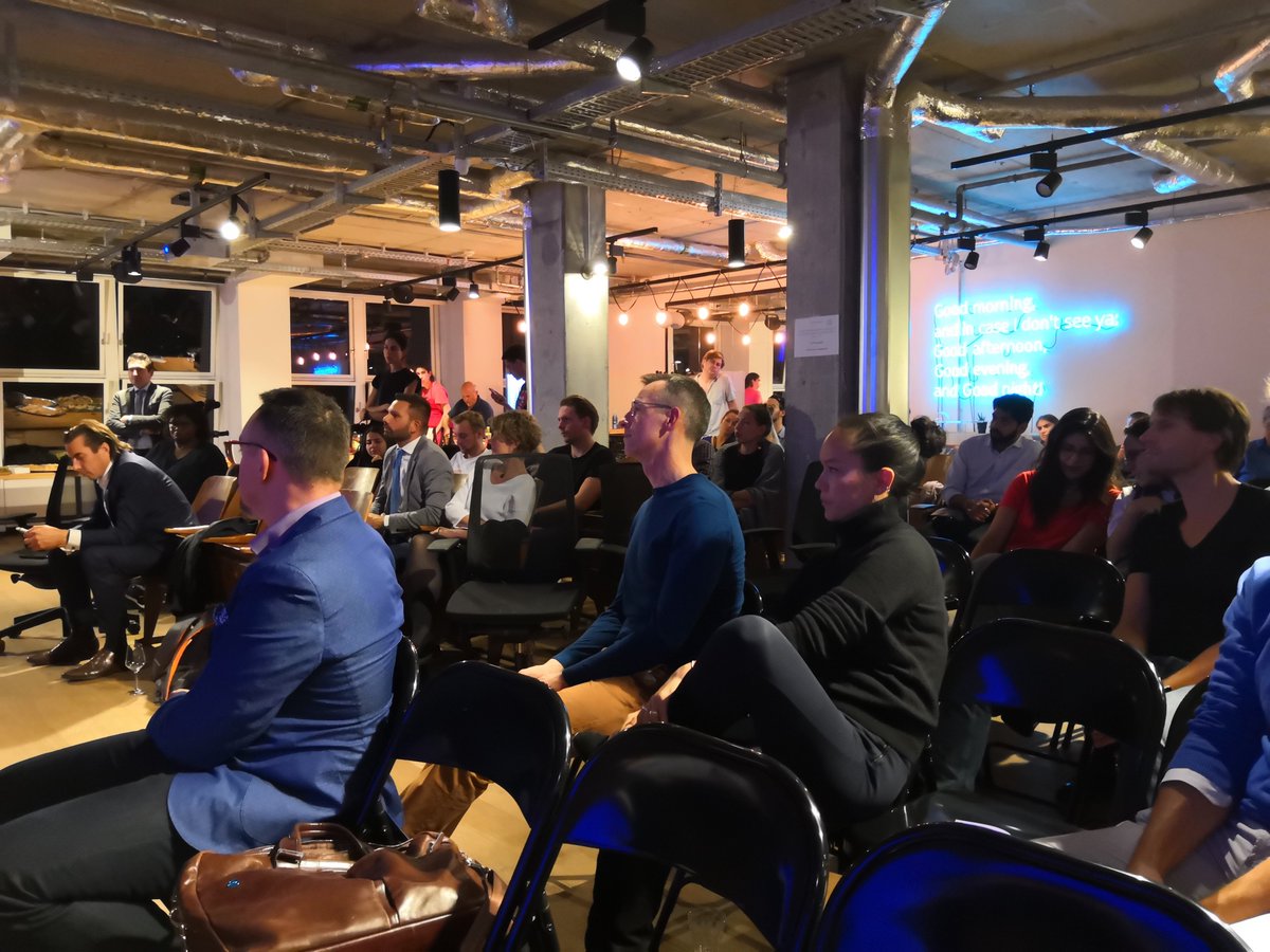 TQ_Greener's tweet photo. Yesterdays #smartgreenOS crowd being presented with #green ideas from green #startups. @CleverShuttle, @refurbed_de, @GreeneumNet to name a few. #greentechhub https://t.co/CnF2XpY7tW