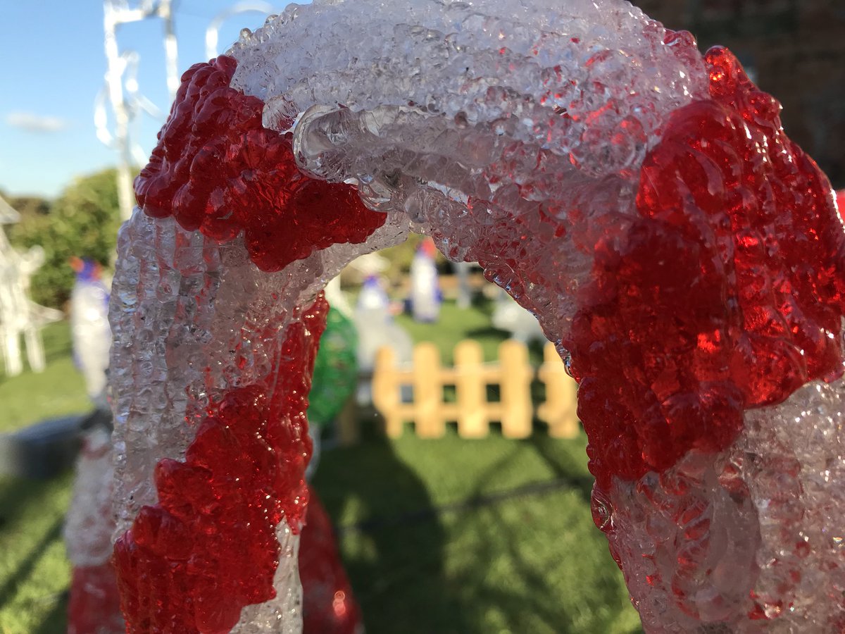 Nothing more fun than spending your ‘annual leave’ preparing the garden! The animated village preparations are well underway...and our very own ‘North Pole’ is starting to look a little like Christmas! #greatfeeling