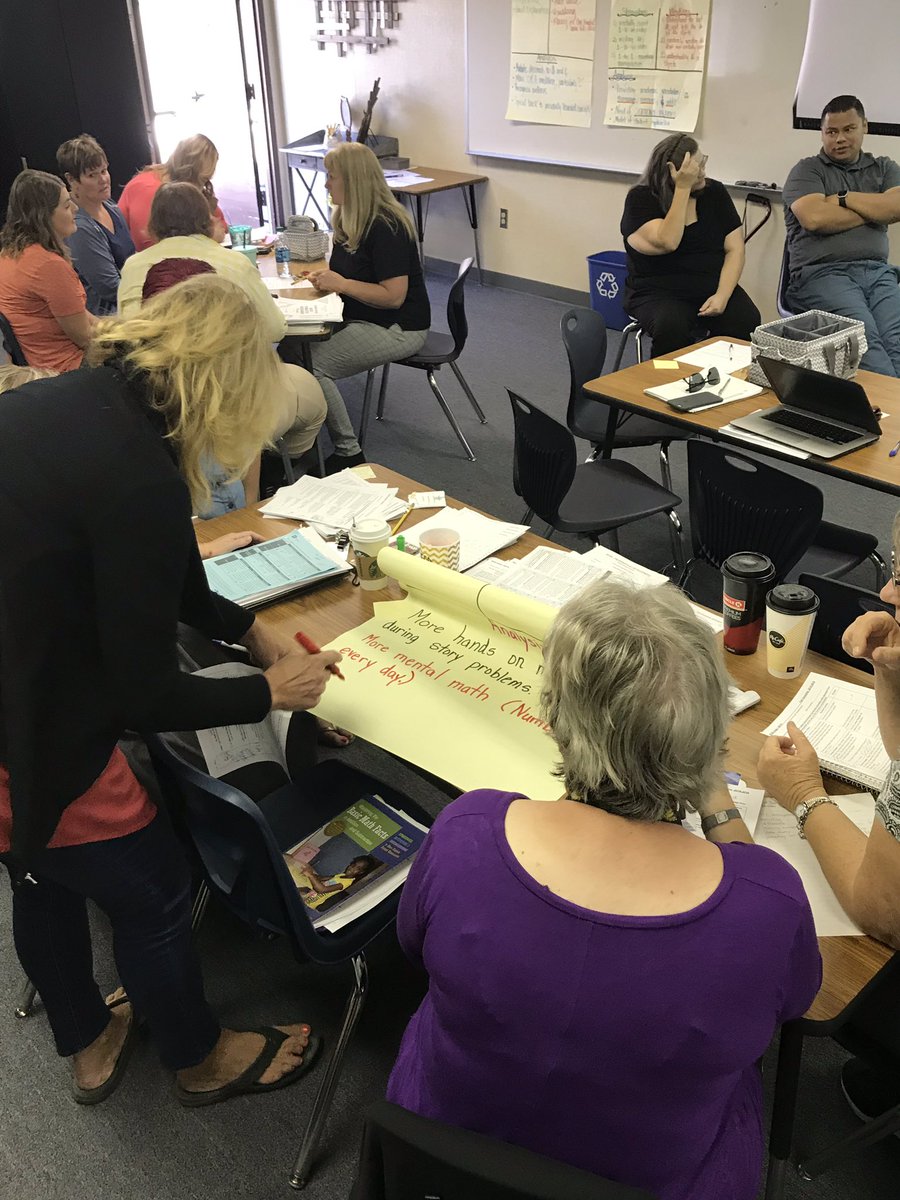 norris_goodplc's tweet image. Teachers analyzing student work on math formative to determine strengths and weakness. Finding clarity in standards and instruction. #TEAMEissler #TeamBCSD #LearningMath