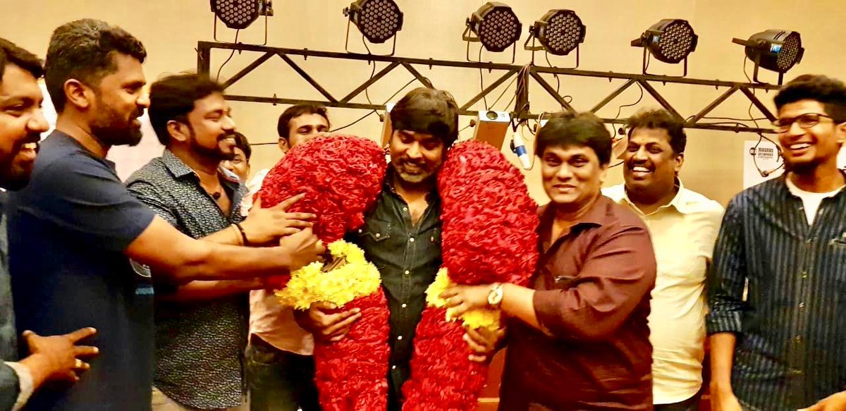 cinemapayyan's tweet photo. #MakkalSelvan @VijaySethuOffl sharing a happy moment with team #96TheMovie 🔥
Missing @trishtrashers here
Success story https://t.co/P0FR3Wq2et
