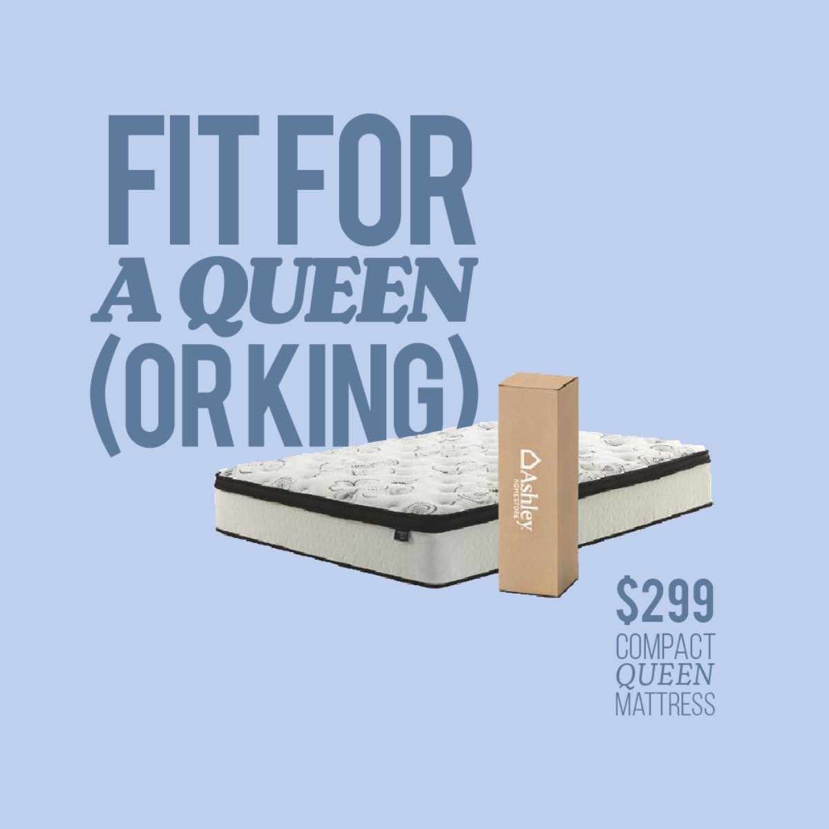 Take home a queen size mattress in a box that fits in the back of your car for as little as $299!