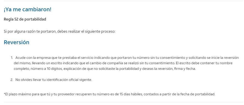 cómo <a href="/ATTMx/">AT&T Mx</a> permite que <a href="/Telcel/">Telcel</a> robe sus clientes sin autorización. Me iniciaron un proceso de portabilidad que no pedí. Fui al centro de antencion de la Diana y me dijeron que “no podían hacer nada” cuando su pagina dice que es posible revertirlo 😡 <a href="/Profeco/">Profeco</a> <a href="/quejascofetel/">Quejas Cofetel</a>
