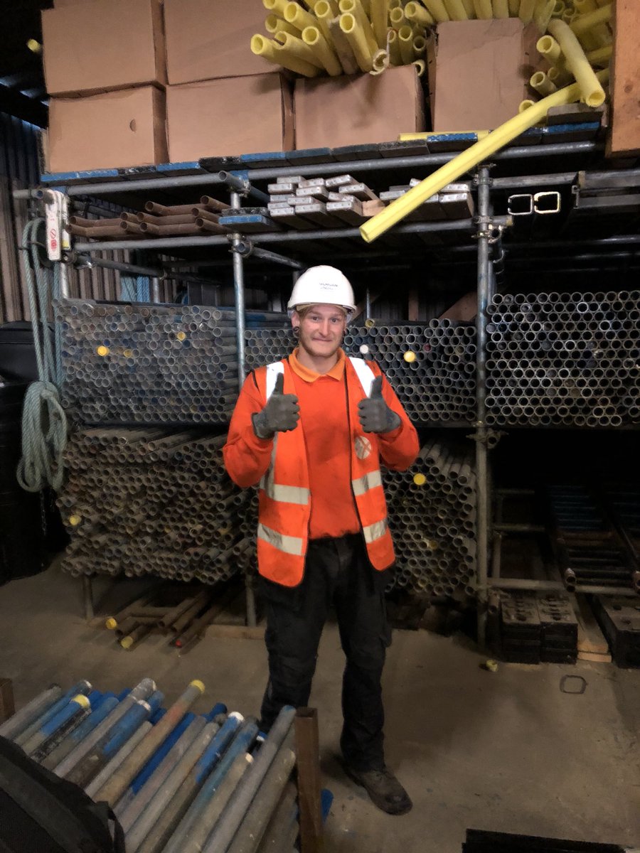 Formatscaff's tweet photo. Young Elliot getting to grips with daily life at Format HQ. Social enterprise alongside Morgansindall. https://t.co/jPdlNBTgm4
