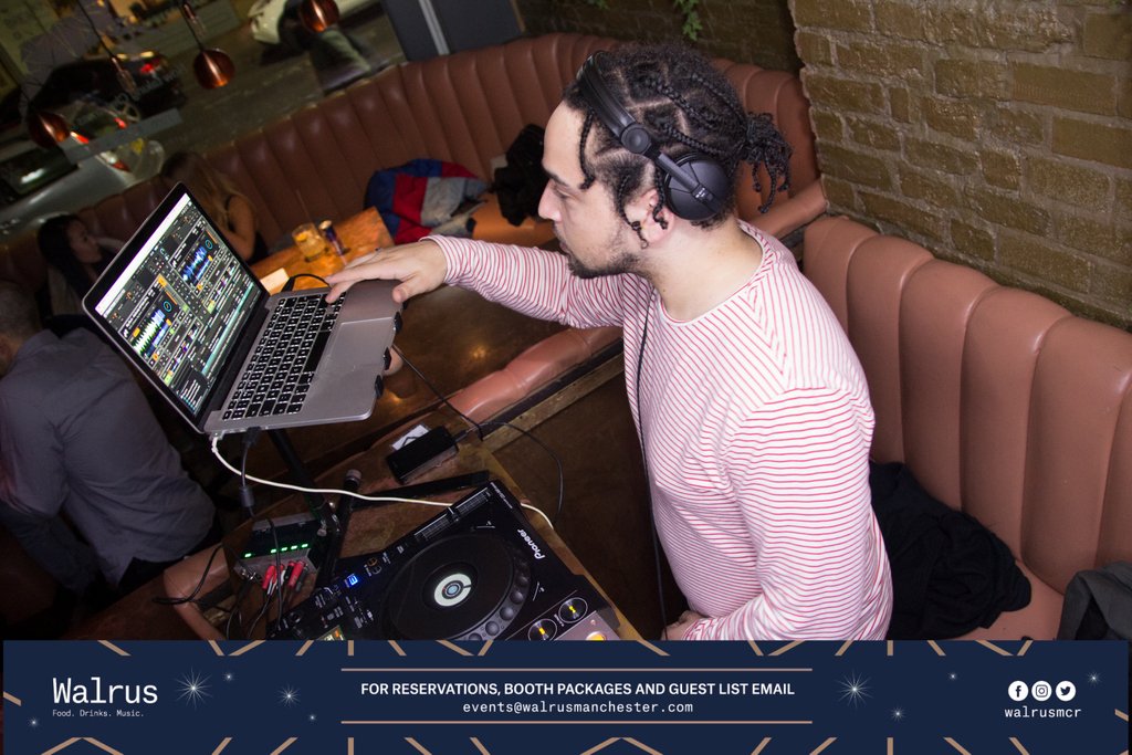 A warm welcome our resident DJ this and every Thursday. (Get in touch on 0161 828 8700 or events@walrusmanchester.com)