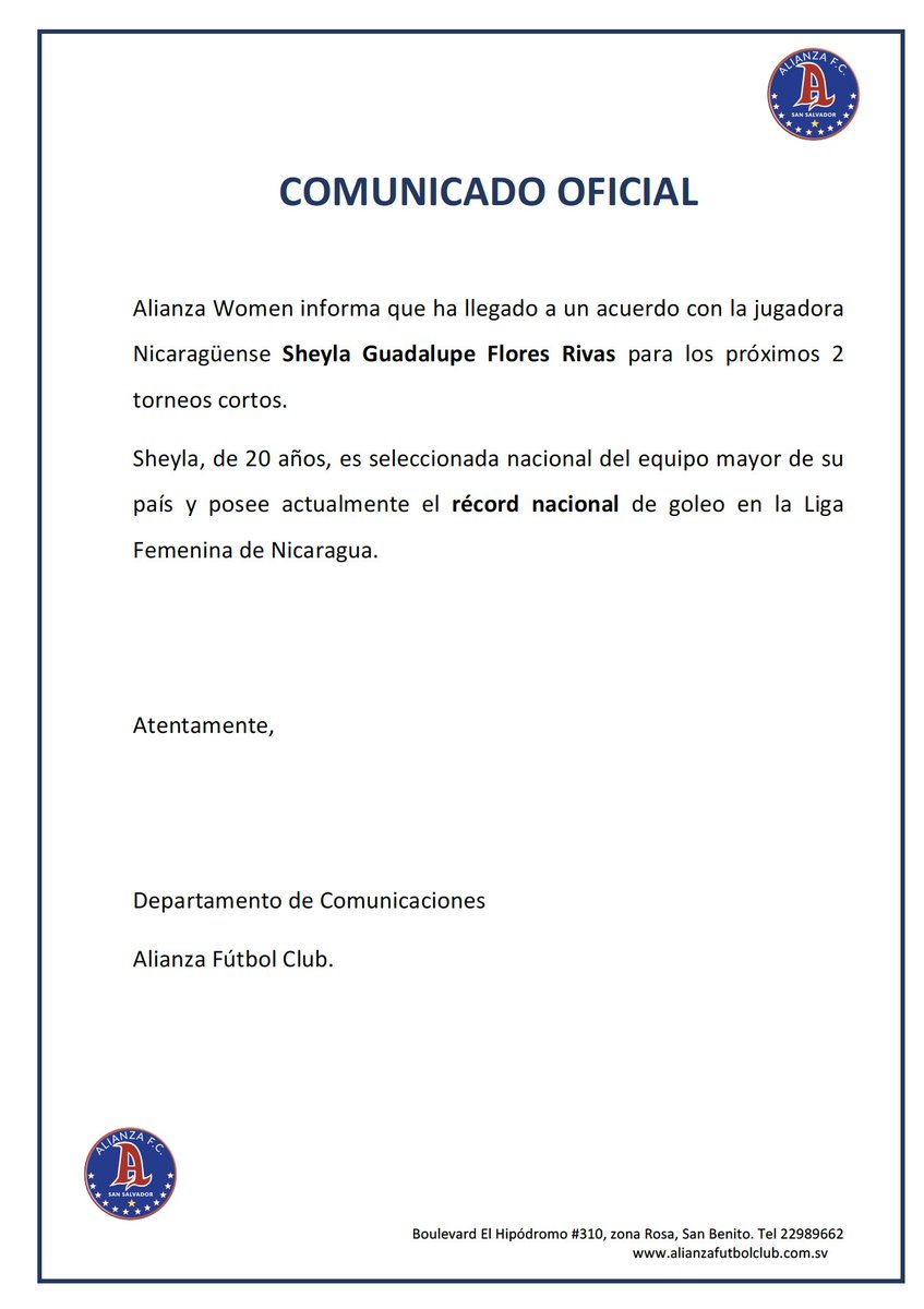 Alianza Fútbol Club tweet media