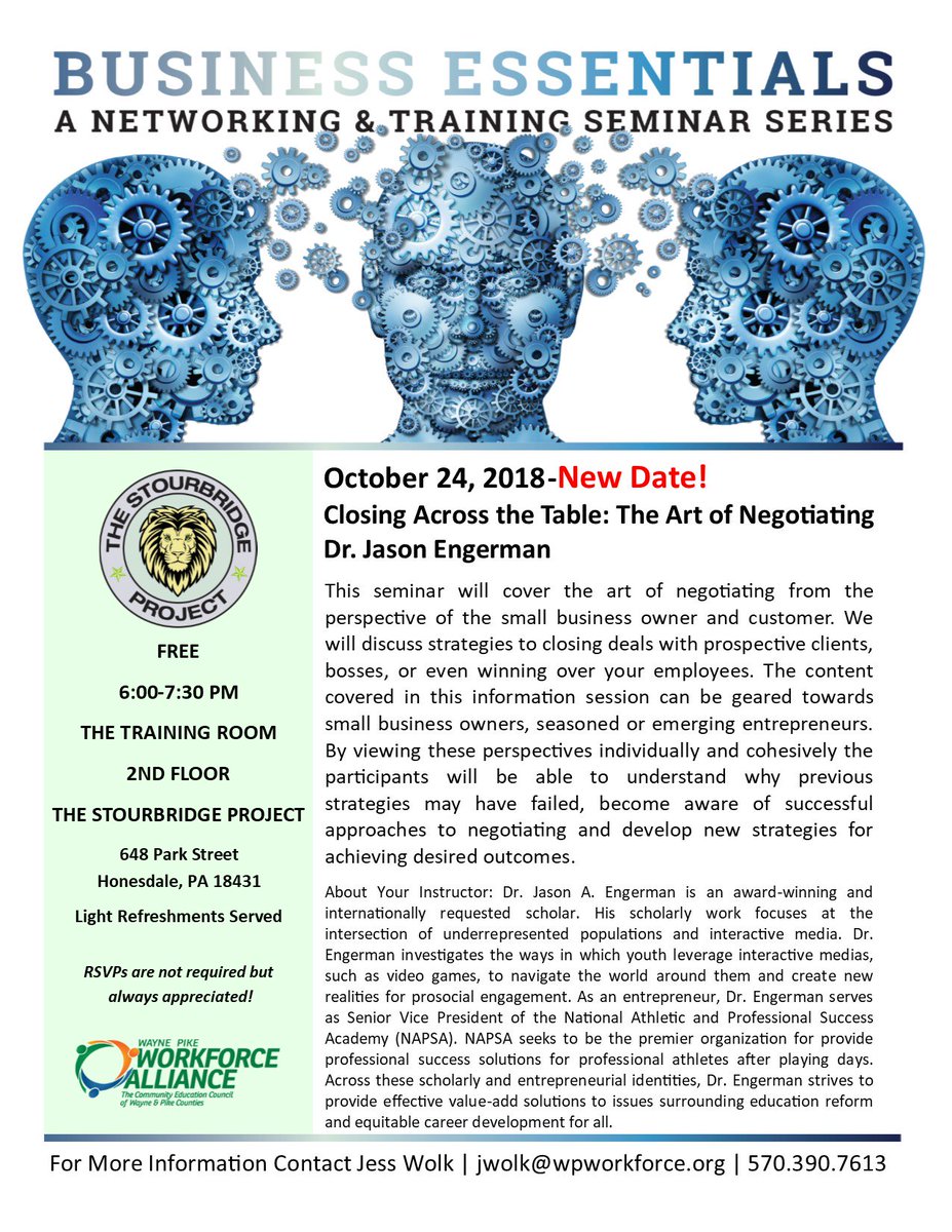 Please note the date change for this seminar.  Looking forward to seeing you there!