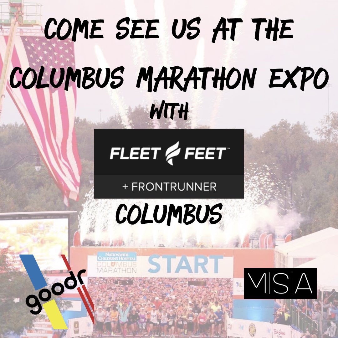 multisportreps's tweet photo. Come see us at the expo tomorrow!
___________________________
#multisportarsenal #fleetfeetcbus #goodr #expo #columbusmarathon #marathon #race #goodrsunglasses https://t.co/D7saZZY6PH