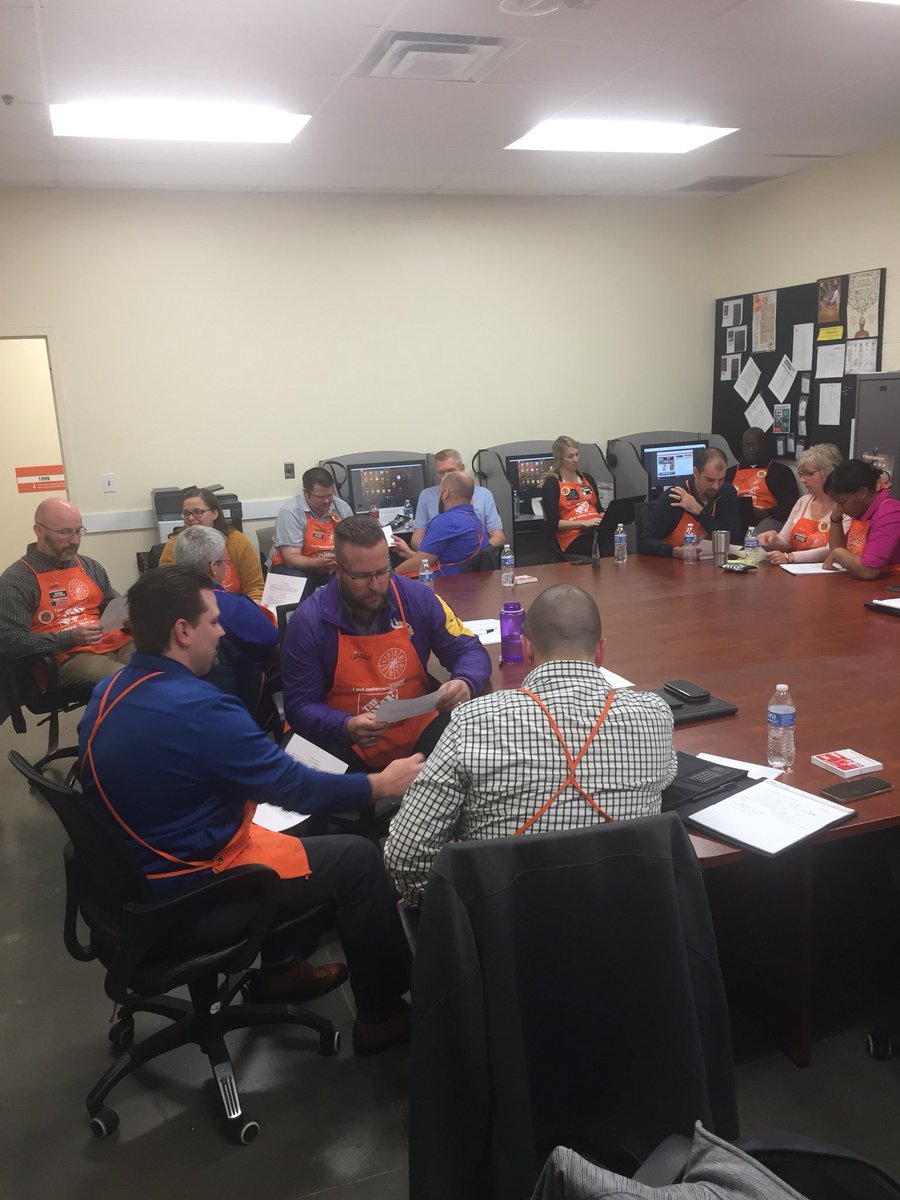 D103 team hard at work rollplaying the Q4 selling activity. #Q4FollowTheSKU @KevinMasseyTHD