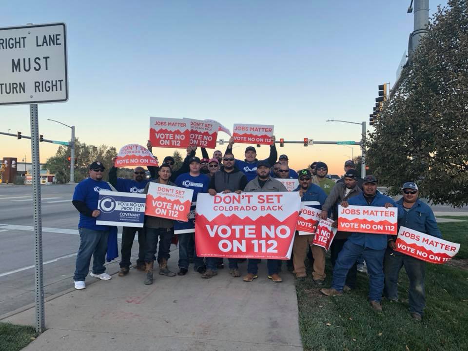 ColoradoOilGas's tweet image. Our friends and neighbors showed up big Tuesday all over the state to express their thoughts on the job-killing, mile-wide setback measure. Tag us with your pics! Vote #NoOn112 #oilandgasISColorado #copolitics