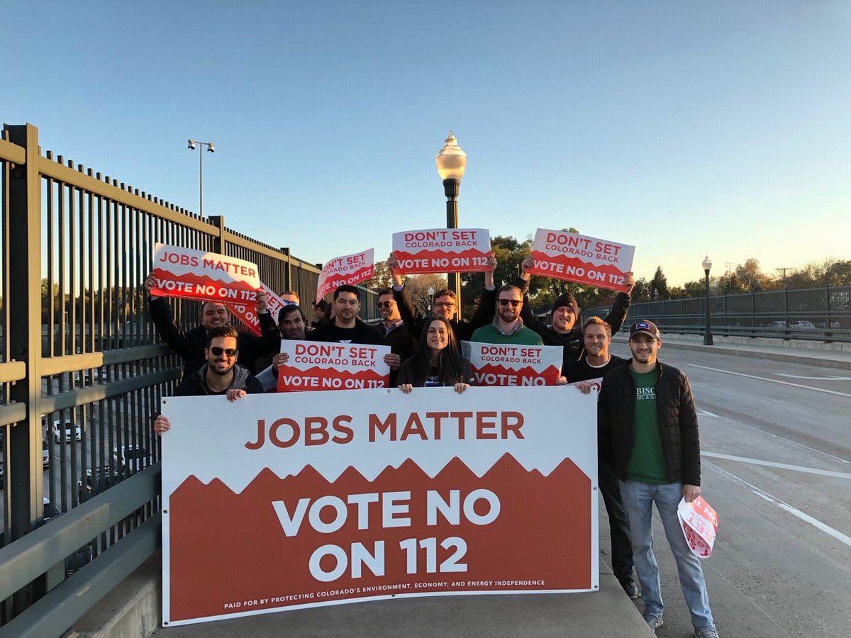 ColoradoOilGas's tweet image. Our friends and neighbors showed up big Tuesday all over the state to express their thoughts on the job-killing, mile-wide setback measure. Tag us with your pics! Vote #NoOn112 #oilandgasISColorado #copolitics