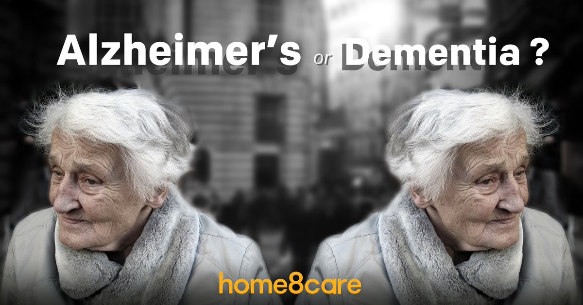 Home8care's tweet photo. There are a number of articles on the difference between Alzheimer’s and dementia, but this is one of the best we’ve seen. If you’ve got an elderly family member, you owe it to yourself - and them - to check it out: https://t.co/jbFo8kZndJ https://t.co/QgMYb4yOJh