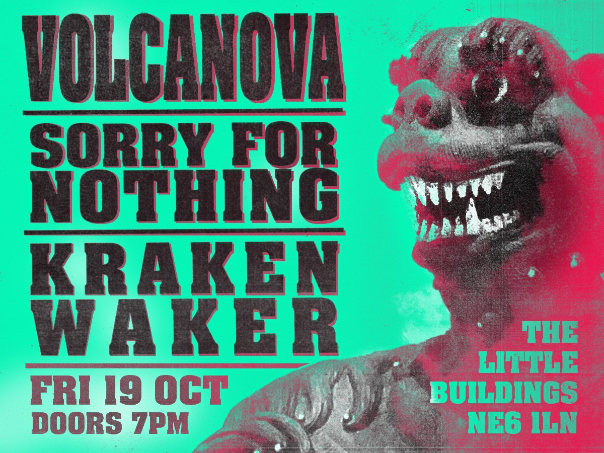 JonnyNothing's tweet image. Tomorrow night at the @LttleBuildings in #newcastle with our buddies @krakenwakerband and Icelandic heavies #Volcanova. Ticket info in this link facebook.com/events/2868150…