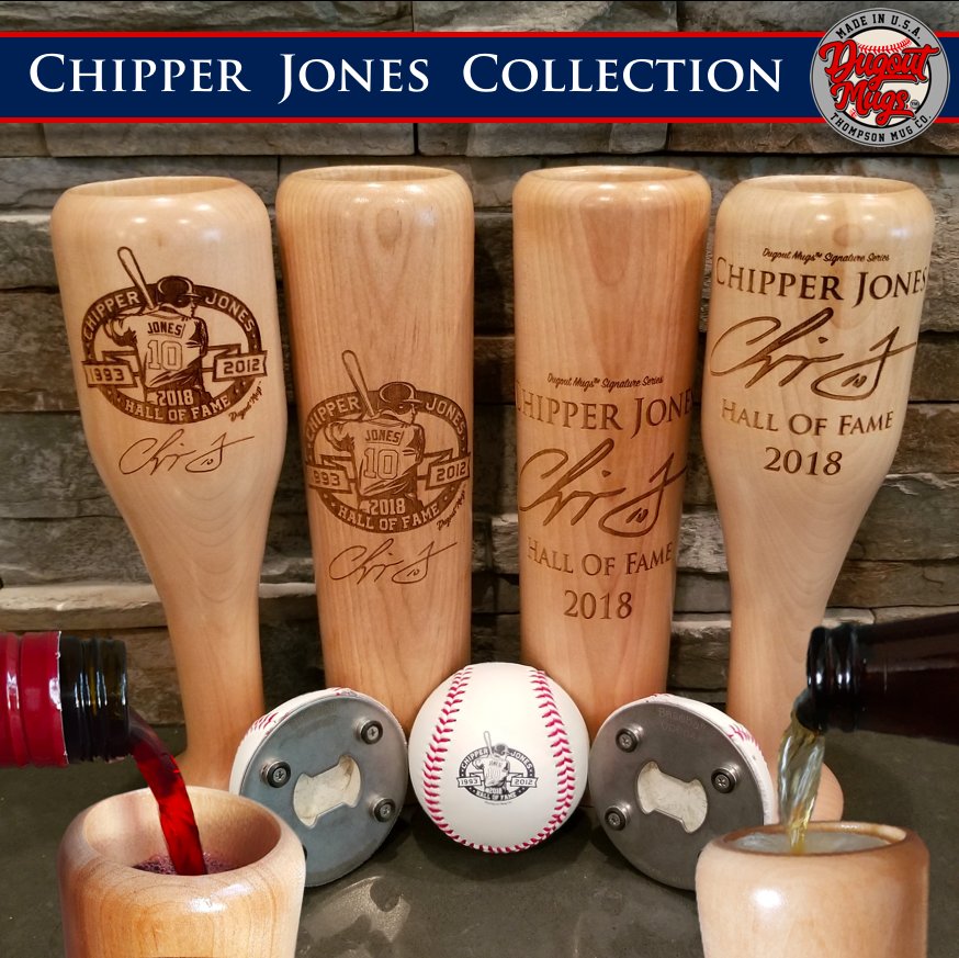 Chipper Jones - Hall of Fame Dugout Mugs