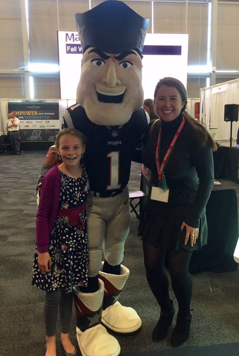 Having the best day with Adeline presenting at the CUEKids section of #MassCUE18 Can’t beat the venue! So proud of this young learner! #beproudbedale #medfieldps #bmsed