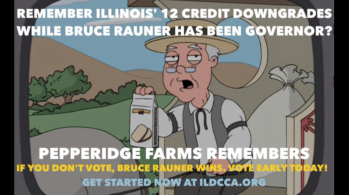 ILDCCA's tweet photo. #ILDems, the #BlueWave only happens when you vote. So vote early- right now! Here’s a link to build your #ILDemocrats guide: https://t.co/XVlMpTzwV1
When you vote, we don’t have to live with Rauner’s chaos any longer. #twill #ilgov https://t.co/tc3eGzsxdd